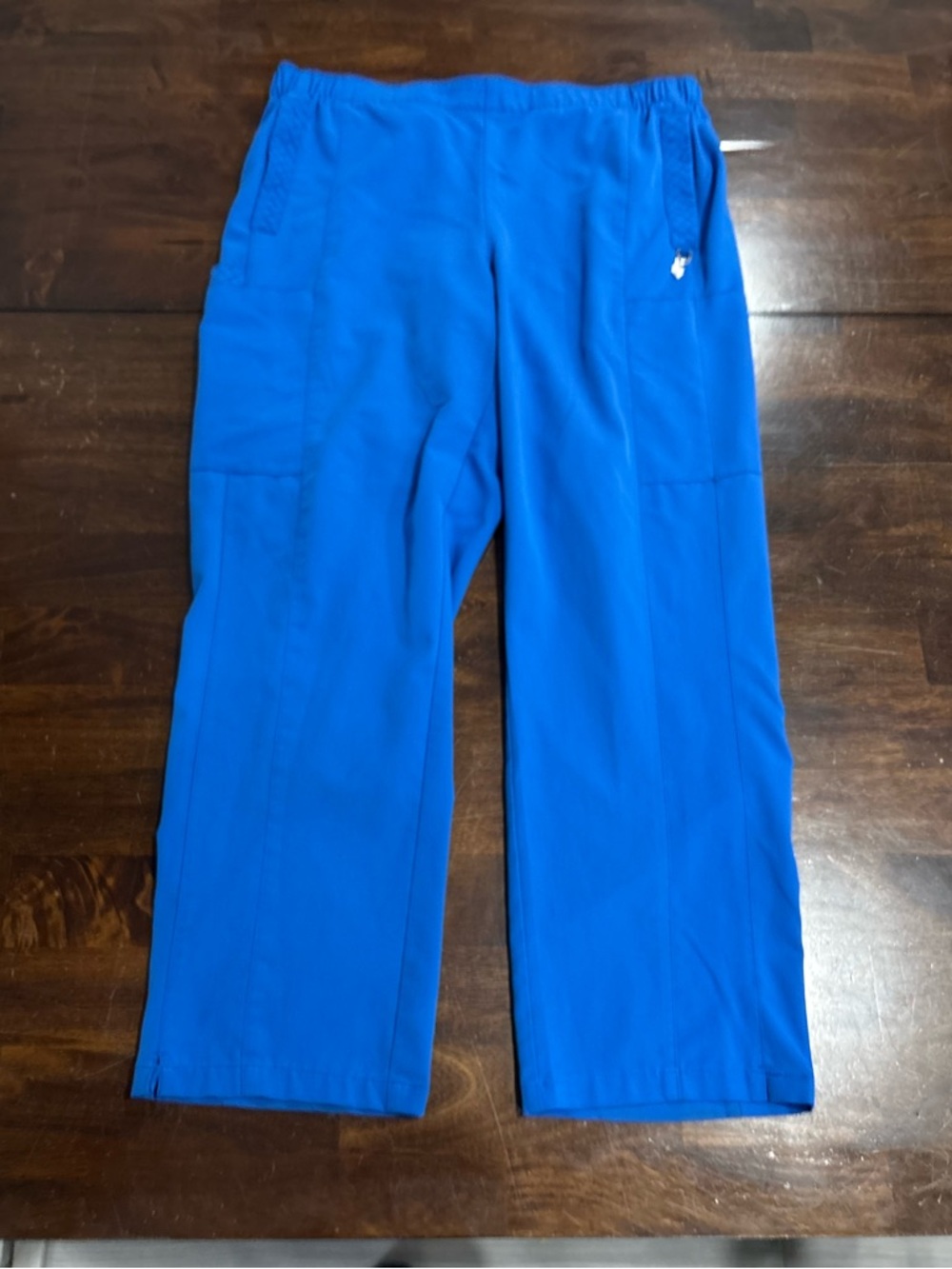 Vera Bradley Royal Blue Scrub Pants Women's size L Petite